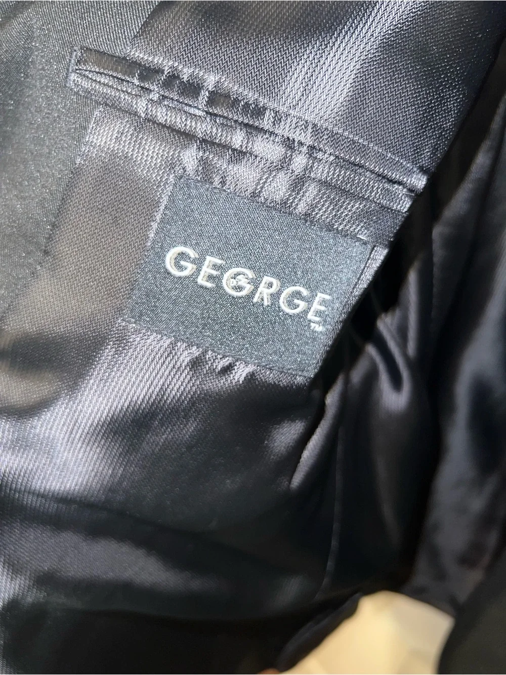 George Men's Black Suit Blazer - Classic Two-Button